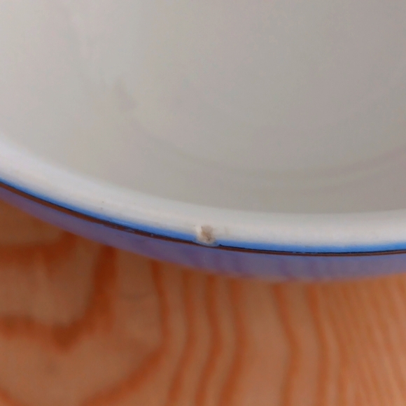 Hall's Superior Quality Kitchenware Large Mixing Bowl Blue Morning Glory Pattern - Picture 3 of 7